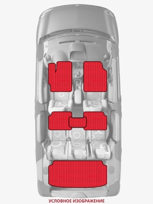 ЭВА коврики «Queen Lux» комплект для Jeep Compass (1G)
